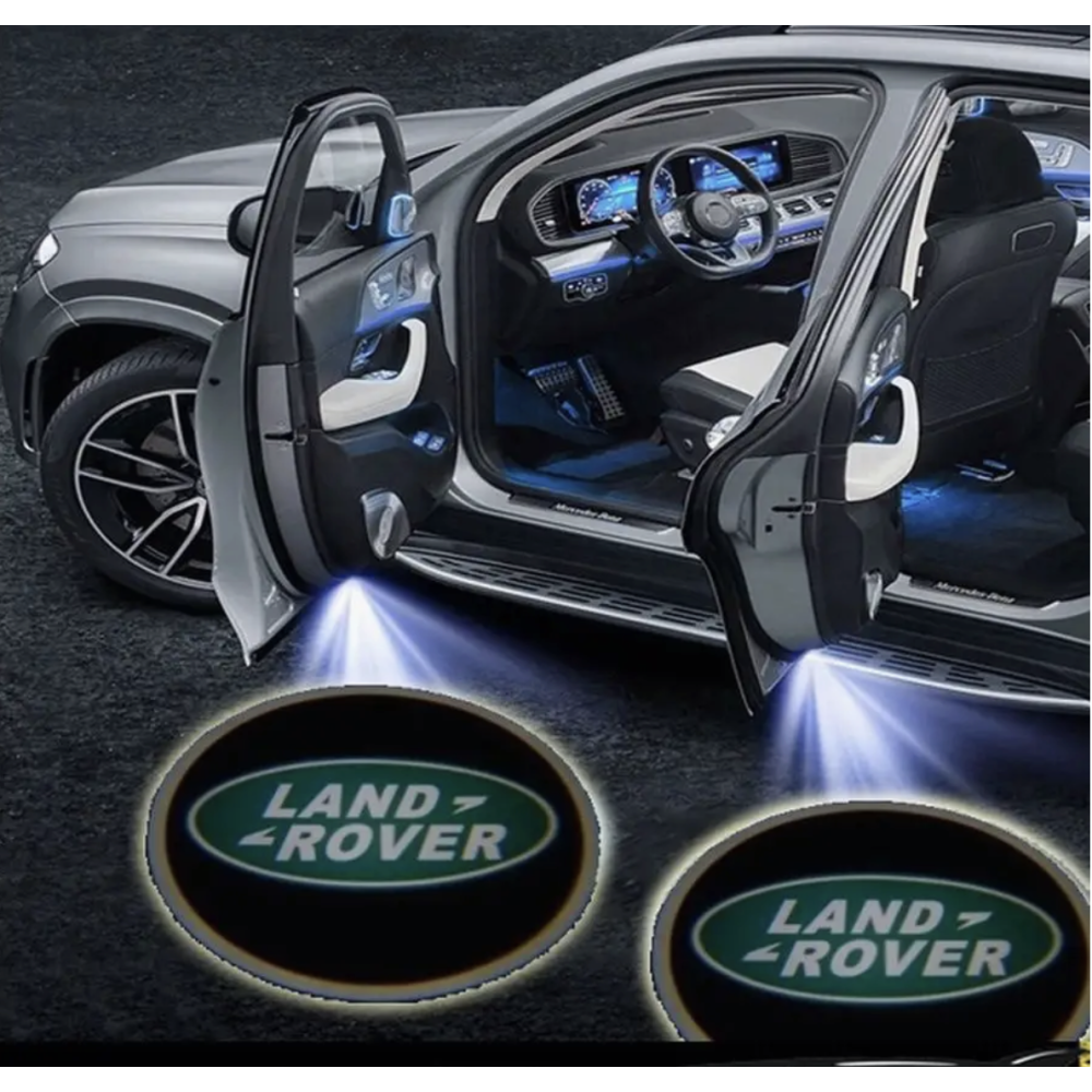 LED проекция подсветка логотипа для дверей Land Rover (универсальный комплект 2 шт.)