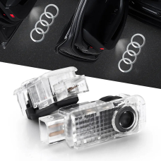 КОМПЛЕКТ LED проекция подсветка логотипа дверей Audi A1 A3 A4 A5 A6 A7 A8 B7 A6 R8 Q3 Q5 Q7 RS ( оригинальный стиль )
