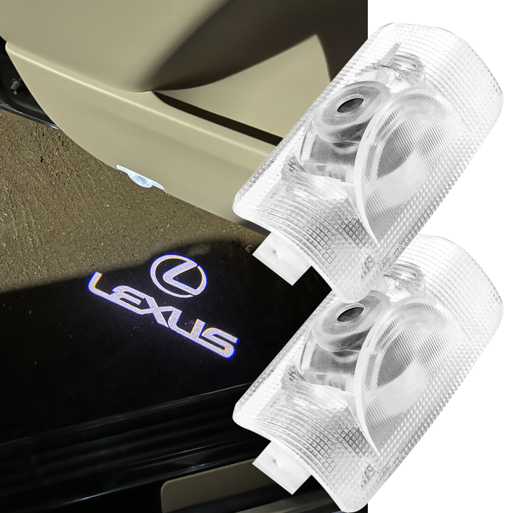 LED проекция подсветка логотипа двери LEXUS LS, ES, IS, LX, RX, GS, GX, LC, RC, UX (комплект 2 шт.)
