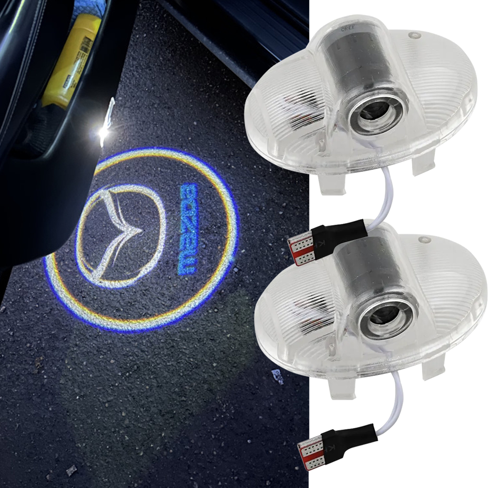 LED проекция подсветка логотипа двери Mazda 6 GH, CX-9 TB, RX-8 (комплект 2шт)