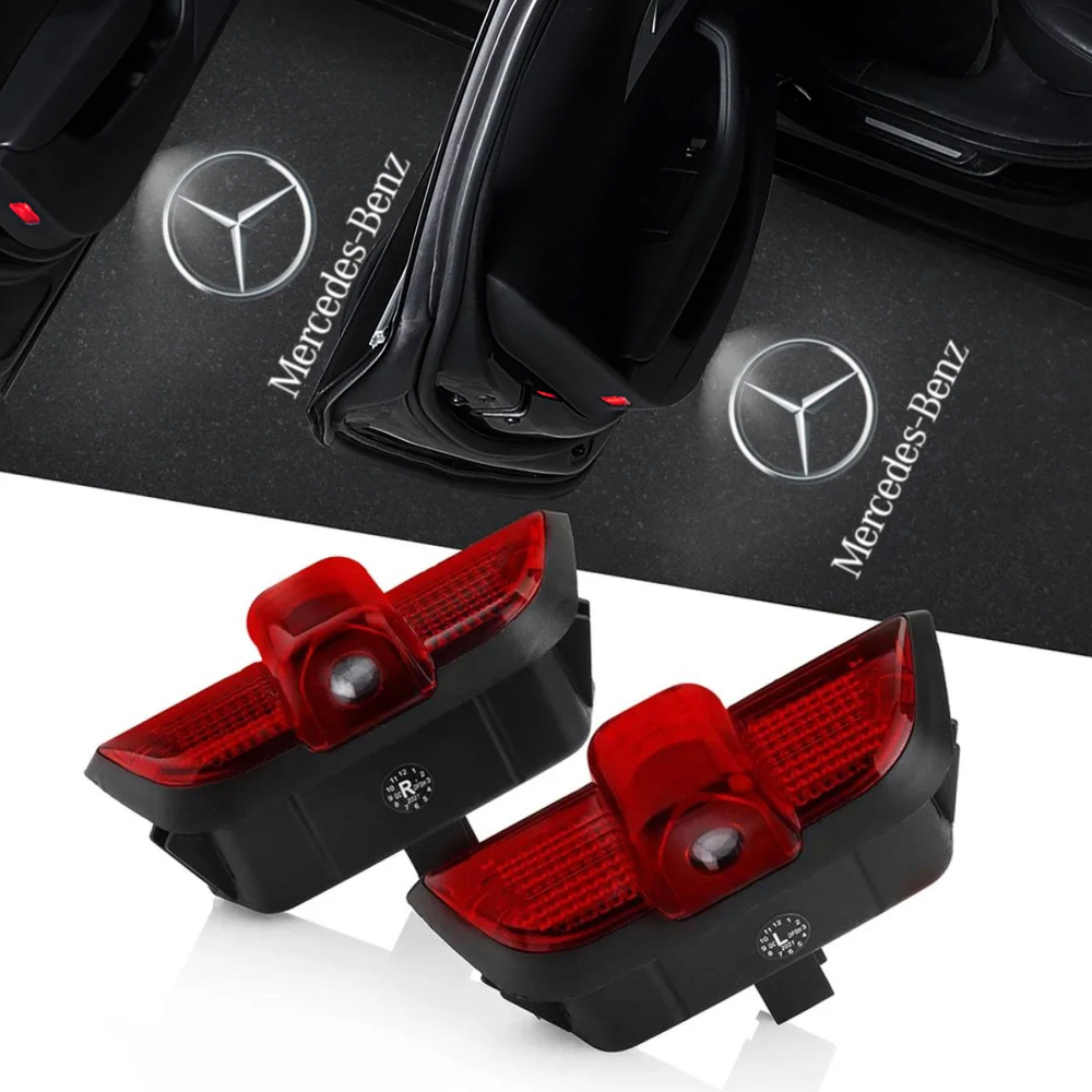 Светодиодная проекция логотипа Mercedes-Benz C-Class W204 C204 2007-2015 (2шт)