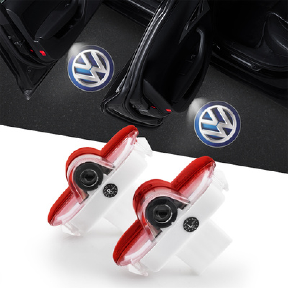LED проекция подсветка логотипа для дверей Volkswagen Golf 3 4 , Vento, Bora, Polo, Sharan, Touran, Caddy 3