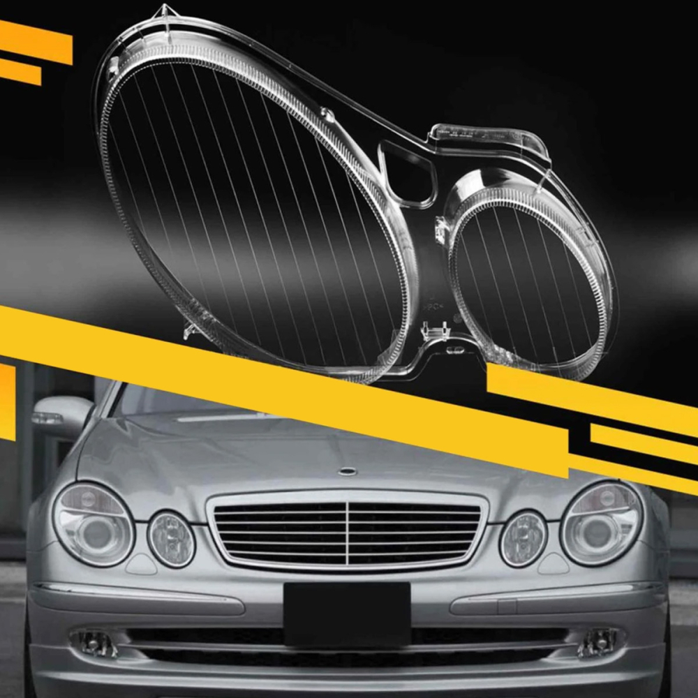 Стекло фары Mercedes-Benz E-Class W211 (2002-2009) дорест/рест правое