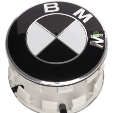 Заглушки колпачки литых дисков для BMW (черная) (68 мм)