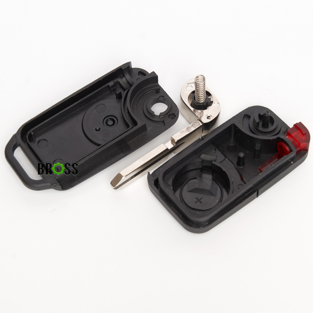 Выкидной корпус ключа на 1 кнопку Mercedes W168 W124 W202 W203 W638 W163 SLK Vito (широкое лезвие HU39)