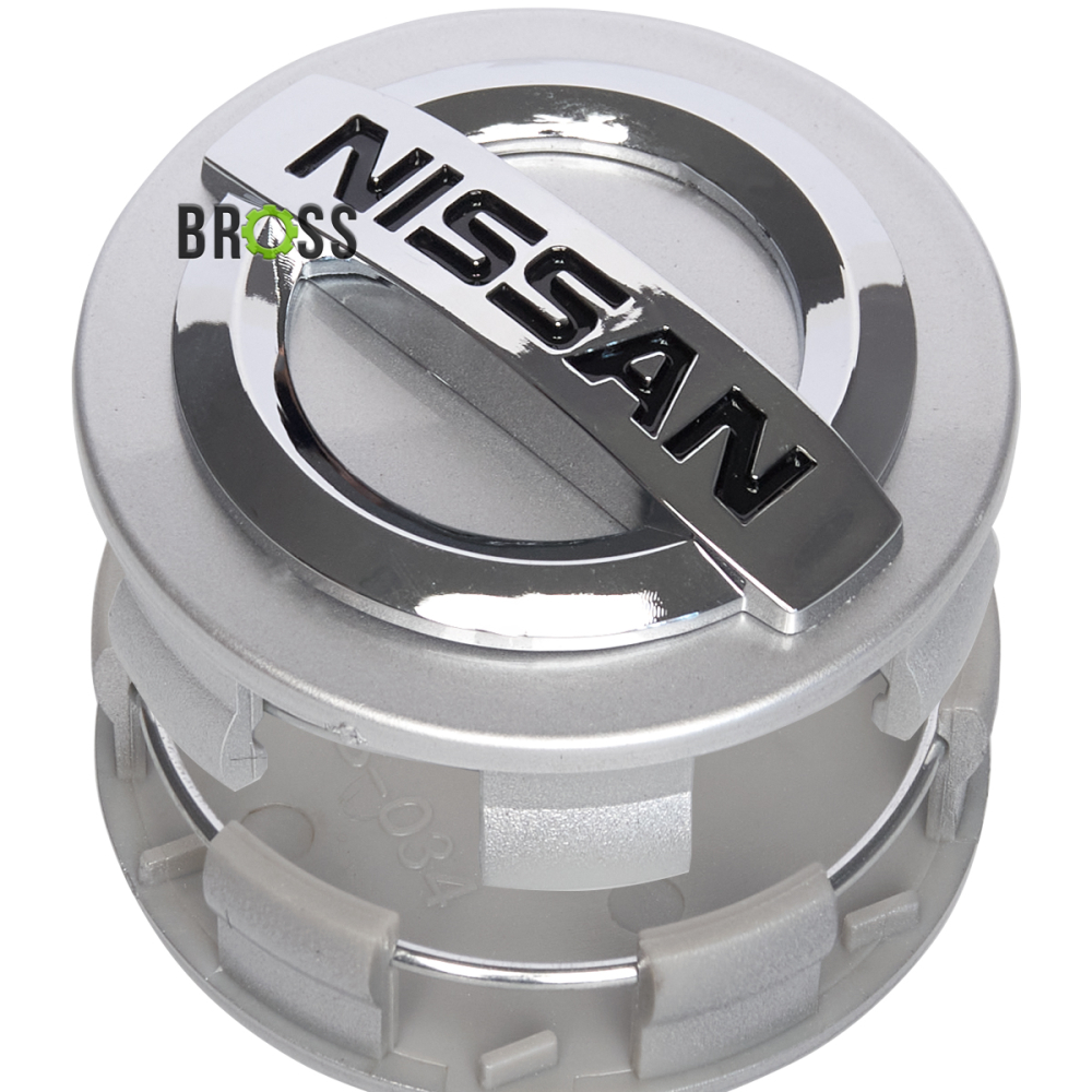 Заглушки колпачки дисков Nissan 53мм (светло серый)