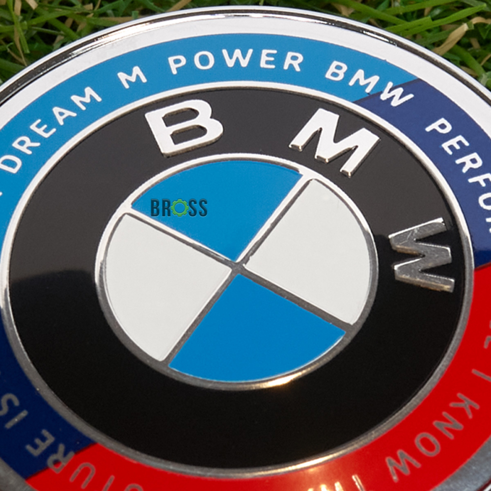Заглушка колпачка литых дисков для BMW (Юбилейная 50 лет) (60 мм)