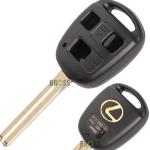 Корпус ключа Lexus ES GS LS RX ES300 , GS300 , GS430 , GX470 , LS200 , LS300 , LS400 , RX300 на 3 кнопки ( короткое лезвие TOY48 , 47мм ) 