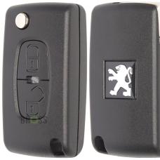 Корпус ключа Peugeot 4007, 4008, Citroen C-Crosser, C4 Aircross на 2 кнопки