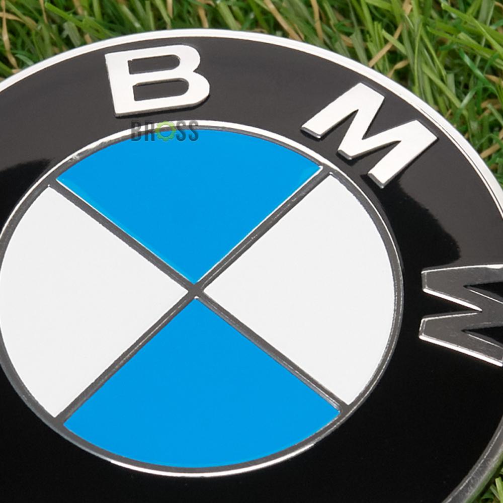 Заглушка колпачка литых дисков для BMW E30, E32, E34, E36, E38, E39, E46, E60, E65, E66, E90, E91, E92, E93, X5 (E53, E70) X6 (синяя) (68 мм)