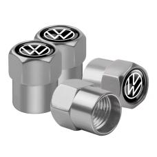 Металлические колпачки на ниппель Volkswagen (Комплект 4 шт.) Хром