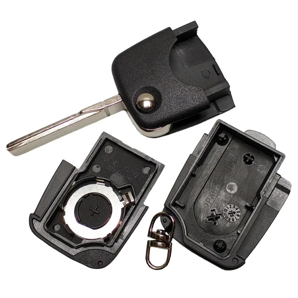 Выкидной корпус ключа на 2 кнопки Volkswagen Golf 4 , Bora , Jetta , New Beetle , Passat B5 4DO837231R , 4D0837231N , 4D0837231A