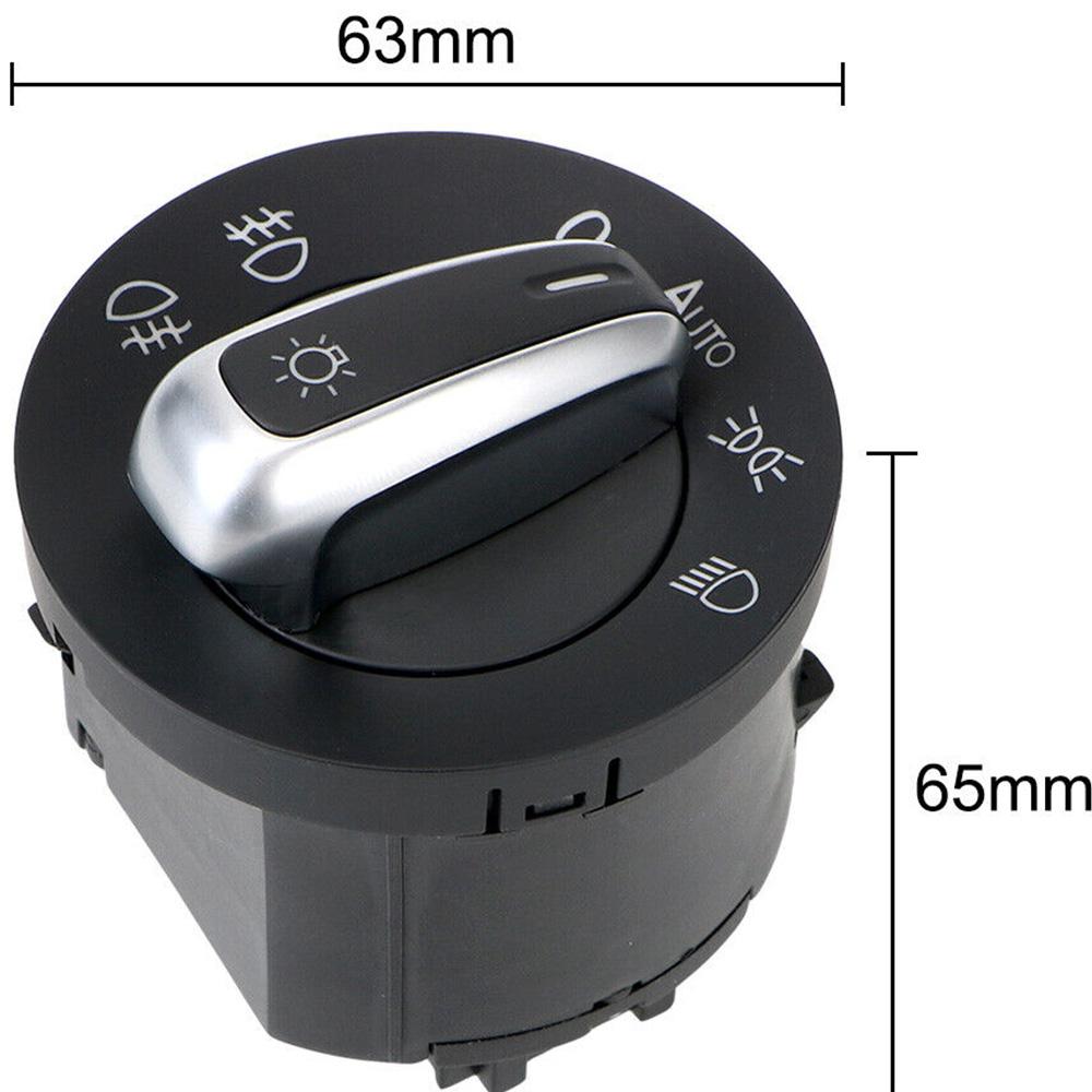 Переключатель света фар VAG Volkswagen Jetta, Golf, Touareg, Passat B6, CC, Tiguan, Touran, Caddy 3, Scirocco, Sharan 5ND941431B, 3C8941431A  ( функция AUTO )
