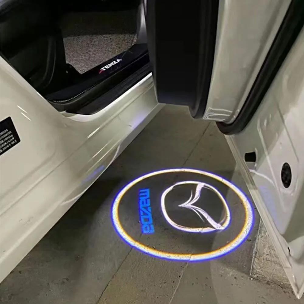 LED проекция подсветка логотипа двери Mazda 6 GH, CX-9 TB, RX-8 (комплект 2шт)