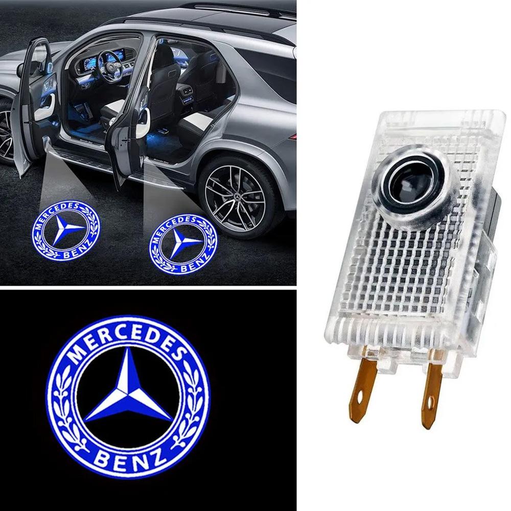 Светодиодная проекция логотипа Mercedes-Benz W124, W210, Vito, Sprinter, Viano (2шт)