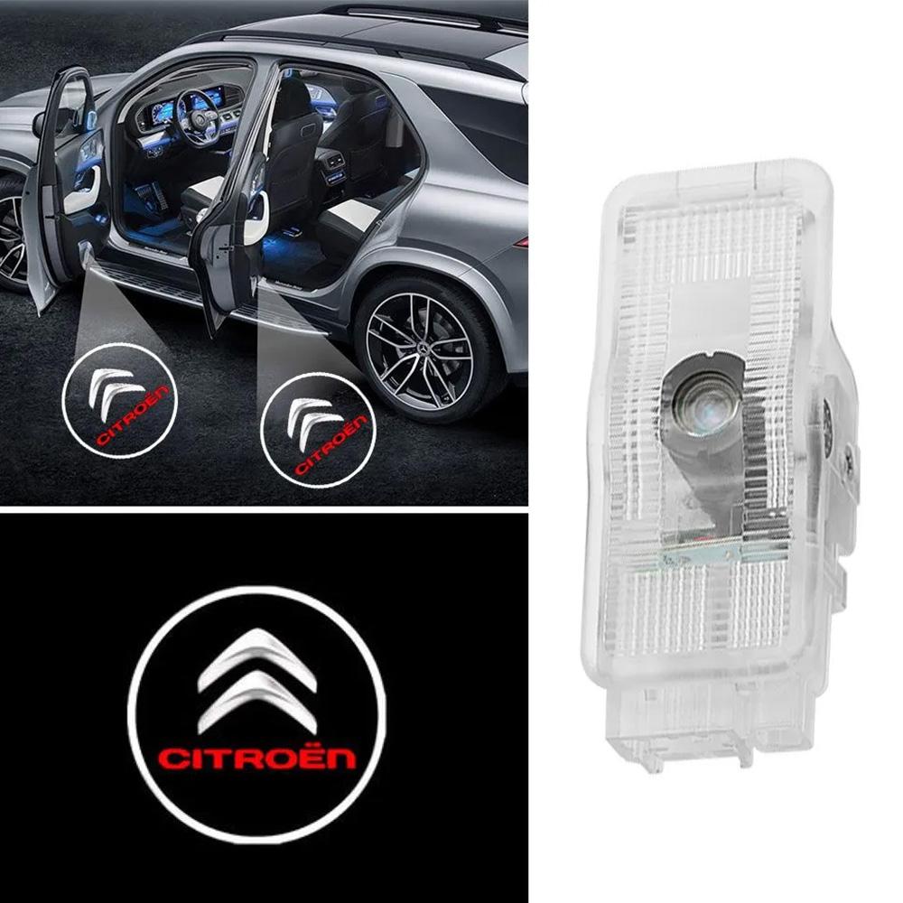 Светодиодная проекция логотипа Citroen C4L, C5, C-Triomphe, Sega Citroen (2шт).