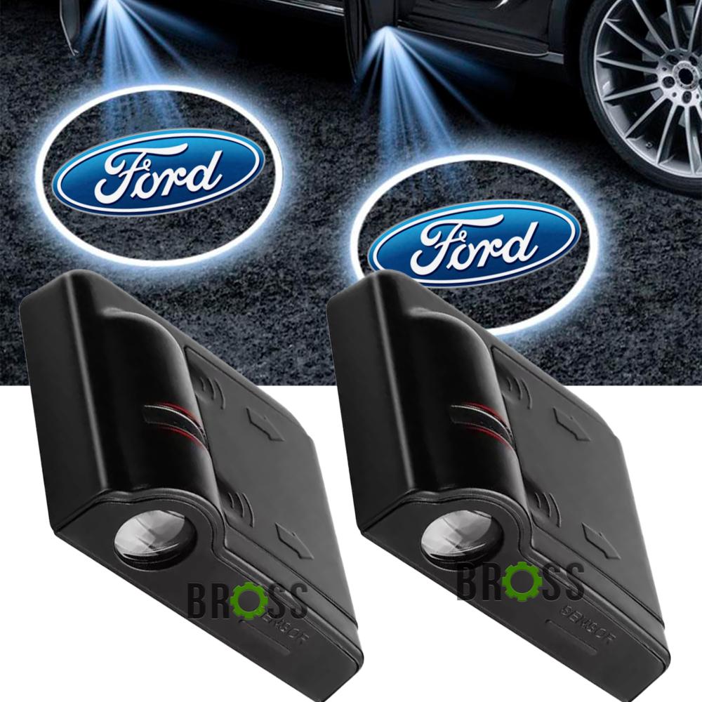 LED проекция подсветка логотипа для дверей Ford (универсальный комплект 2 шт.)