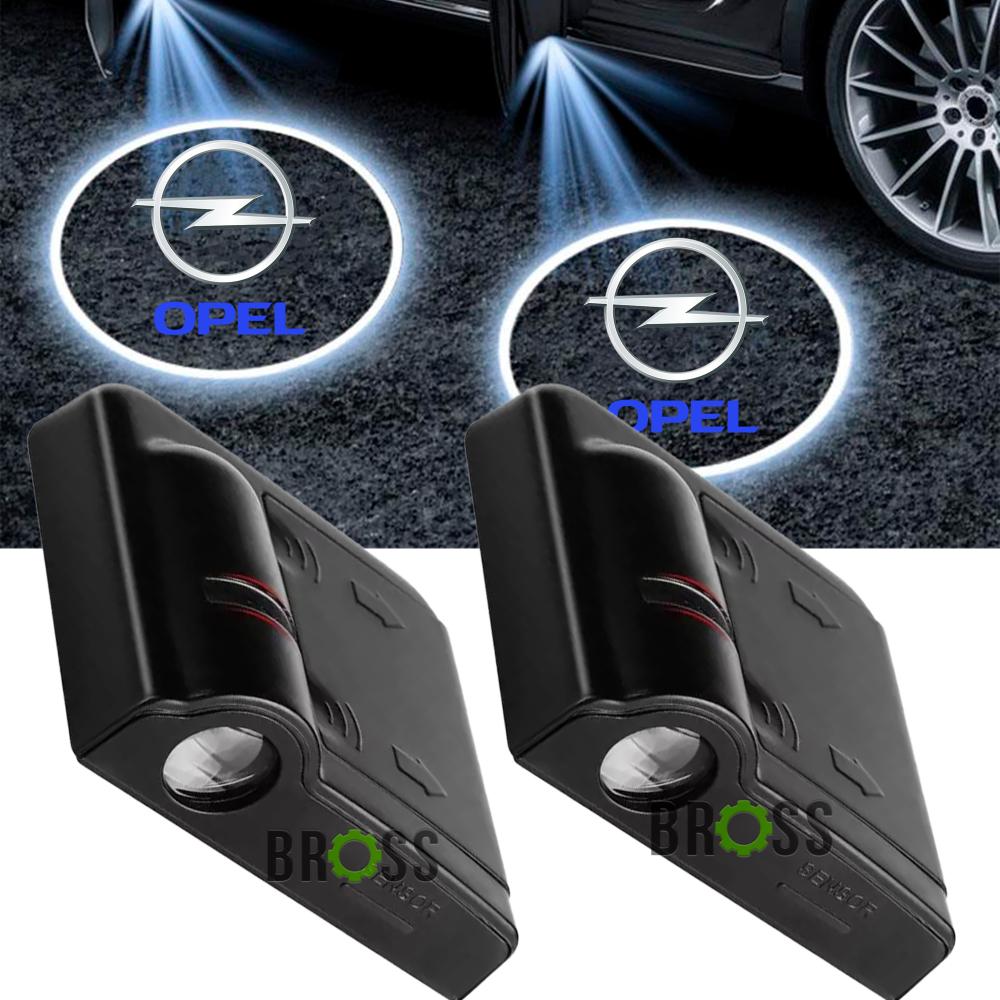 LED проекция подсветка логотипа для дверей Opel (универсальный комплект 2 шт.)