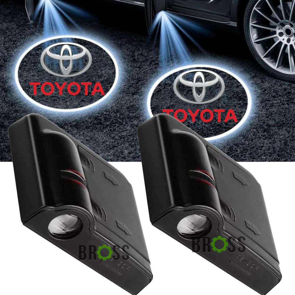 LED проекция подсветка логотипа для дверей Toyota (универсальный комплект 2 шт.)