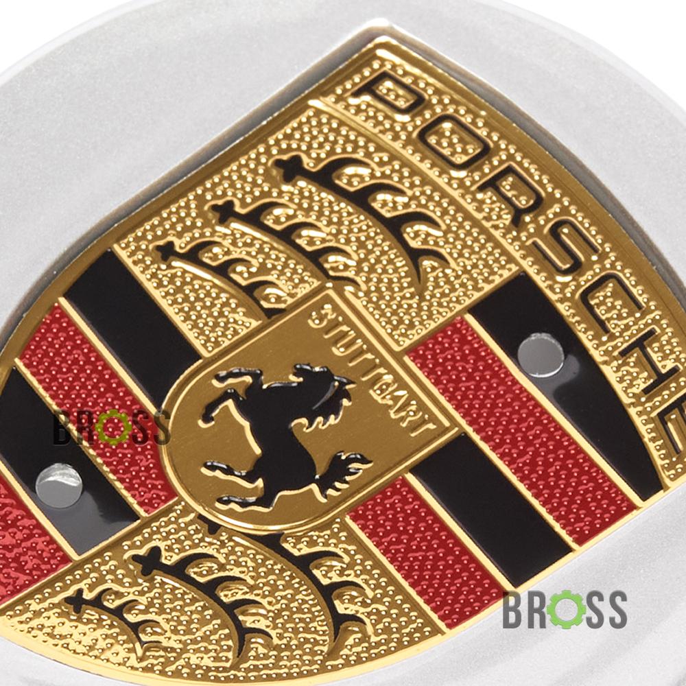 Заглушки колпачки колпачки для литых дисков Porsche Порше 65/49мм 95B60150A, 95B601151AJE1 (серебристые)
