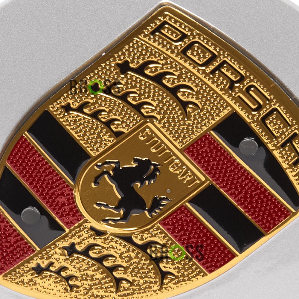 Заглушки колпачки колпачки для литых дисков Porsche Порше 76/59мм 95B60150A, 95B601151AJE1 (серебристые)