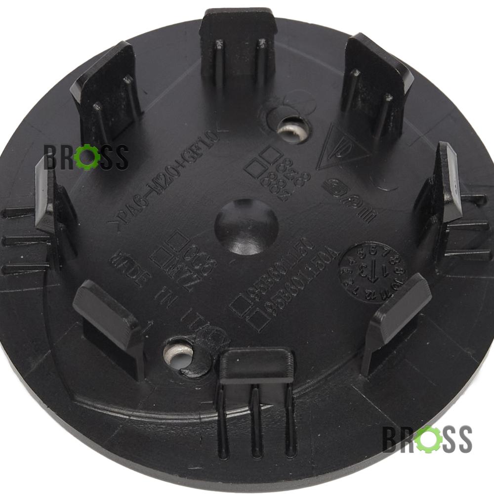 Заглушки ковпачки для литих дисків Porsche Порше 64/49мм 95B60150A, 95B601151AJE1 (чорні)