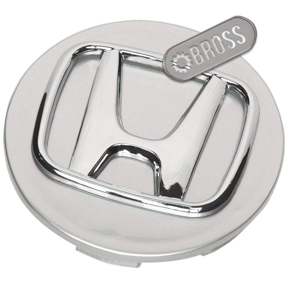Заглушки колпачки для литых дисков Honda Accord, Civic, CR-V, Pilot, Odyssey, Jazz ( серая, 58 мм)