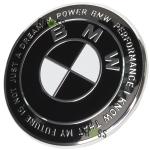 Эмблема логотип шильдик значок капота, багажника BMW (Черная Юбилейная 50 лет) 51148132375 (82мм) 