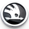 Эмблема логотип значок крышки багажника Skoda Octavia Tour A5 A7, Fabia, Rapid, Superb, Yeti (черная маленькая 79мм) 5JD853621A
