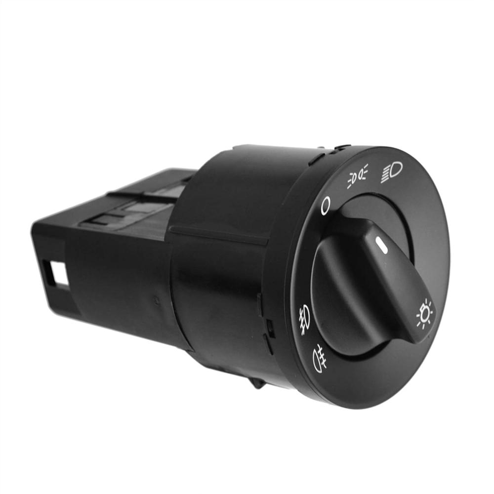 Переключатель света фар Volkswagen VAG, Golf, Jetta, Passat, Tiguan, Bora, Transporter, Caddy,  Polo,  New Beetle, 3BD941531, 1C0941531 (широкий, без авто)