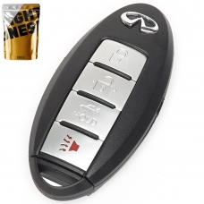 Корпус ключа на 4 кнопки Infiniti G25 G35 G37 Q60 FX35 FX37 QX70 FX50