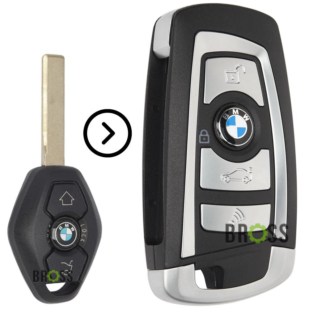 Выкидной корпус ключа на 3 кнопки BMW E46 , X3 E83 , X5 E53 , E38 , E39 ( тюнинг ключ ромбик с лезвием HU92 )