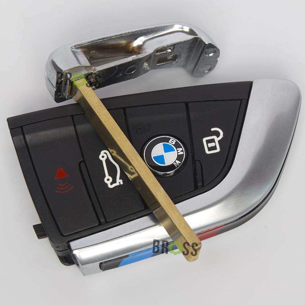 Корпус ключа на 4 кнопки BMW G30 , G20 , G80, M3, M5, X6 F16 , X5 F15 (черный)