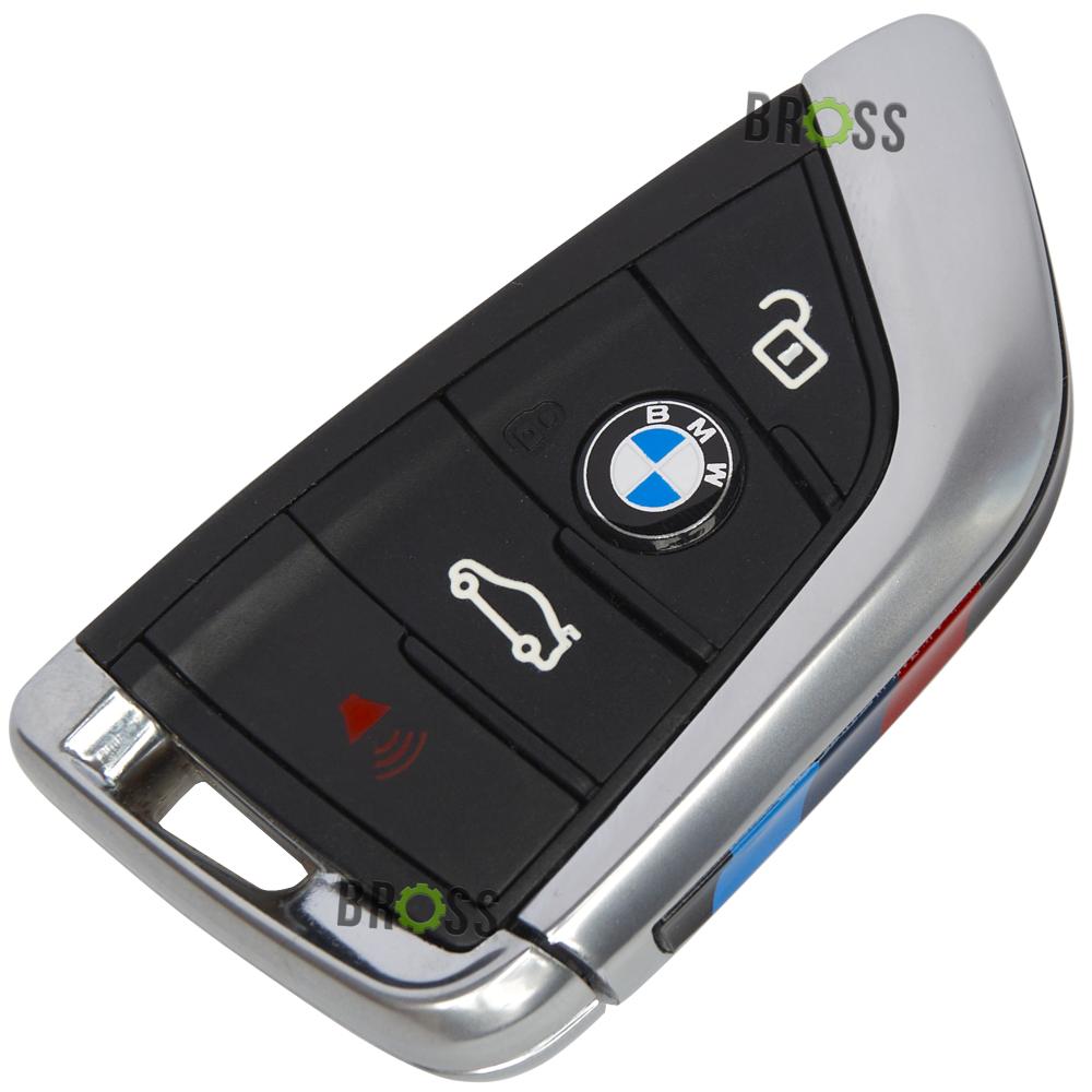 Корпус ключа на 4 кнопки BMW G30 , G20 , G80, M3, M5, X6 F16 , X5 F15 (черный)