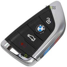 Корпус ключа на 4 кнопки BMW G30 , G20 , G80, M3, M5, X6 F16 , X5 F15 (черный)