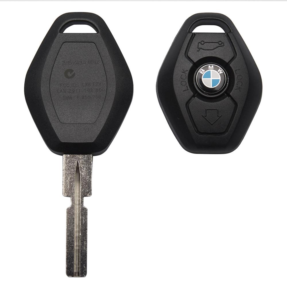 Корпус ключа на 3 кнопки BMW E46 , X3 E83 , X5 E53 , E38 , E39 ( ключ ромбик с лезвием HU58 )