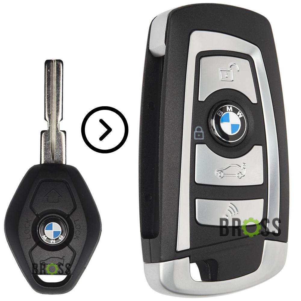 Выкидной корпус ключа на 3 кнопки BMW E46 , X3 E83 , X5 E53 , E38 , E39 ( тюнинг ключ ромбик с лезвием HU58 )