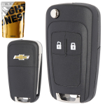 Выкидной корпус ключа  Chevrolet Aveo T300 , Sonic , Camaro , Cruze , Equinox , Malibu , Spark , Volt на 2 кнопки CM13500226 , CM 13500226