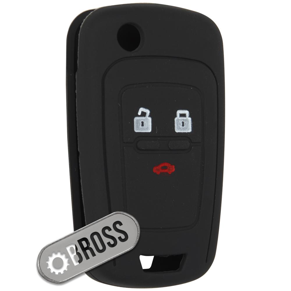 Чехол ключа Chevrolet Aveo T300 , Sonic , Camaro , Cruze , Equinox , Malibu , Spark , Volt на 3 кнопки