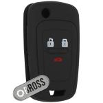 Чехол ключа Chevrolet Aveo T300 , Sonic , Camaro , Cruze , Equinox , Malibu , Spark , Volt на 3 кнопки