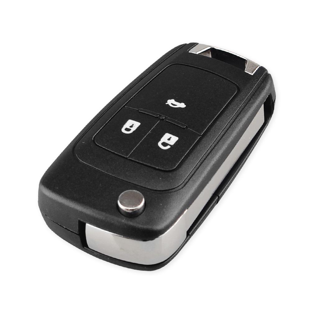 Выкидной корпус ключ Chevrolet Aveo T300 , Sonic , Camaro , Cruze , Equinox , Malibu , Spark , Volt на 3 кнопки CM13500226