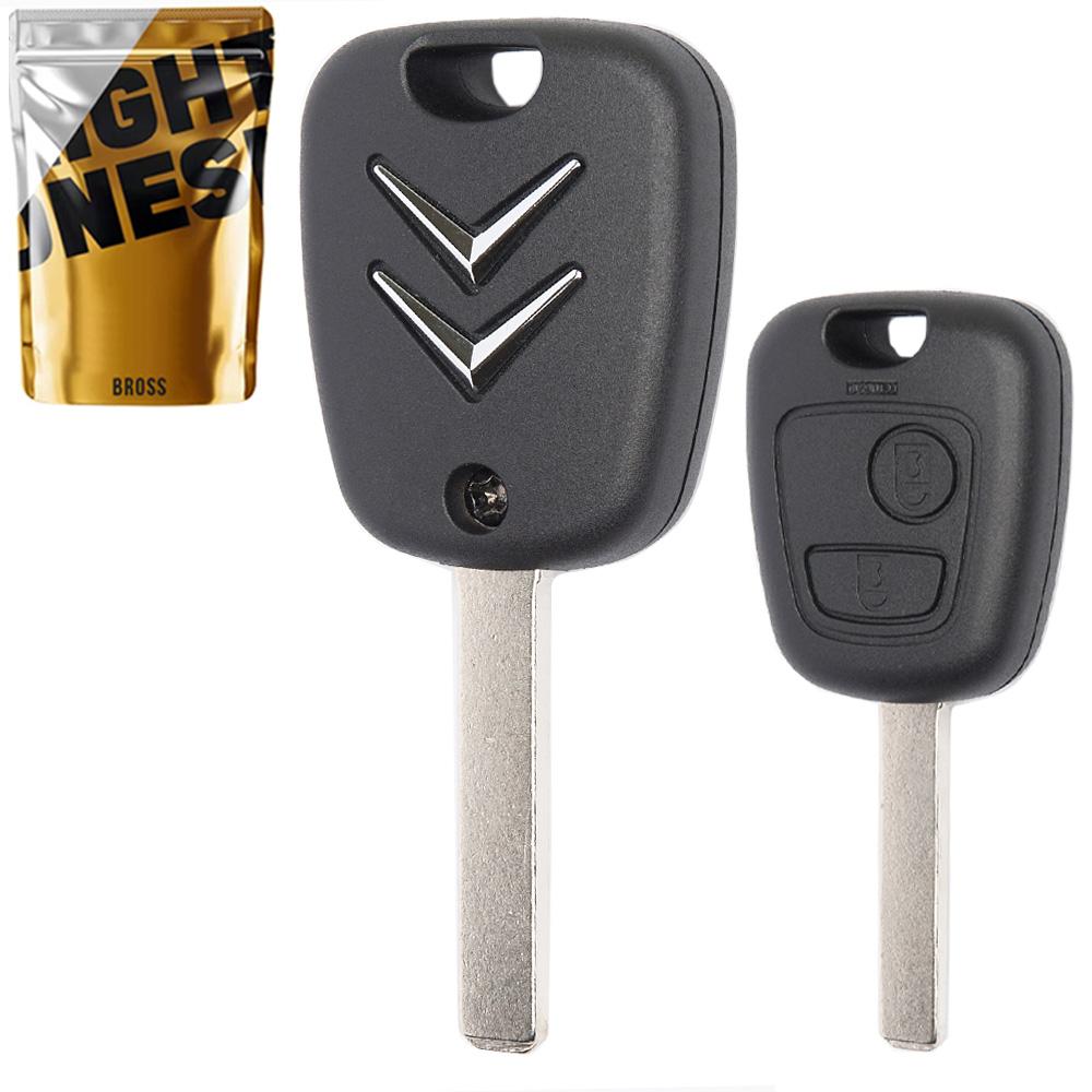 Корпус ключа на 2 кнопки Citroen C1 C2 C3 C4 ( с лезвием VA2 )