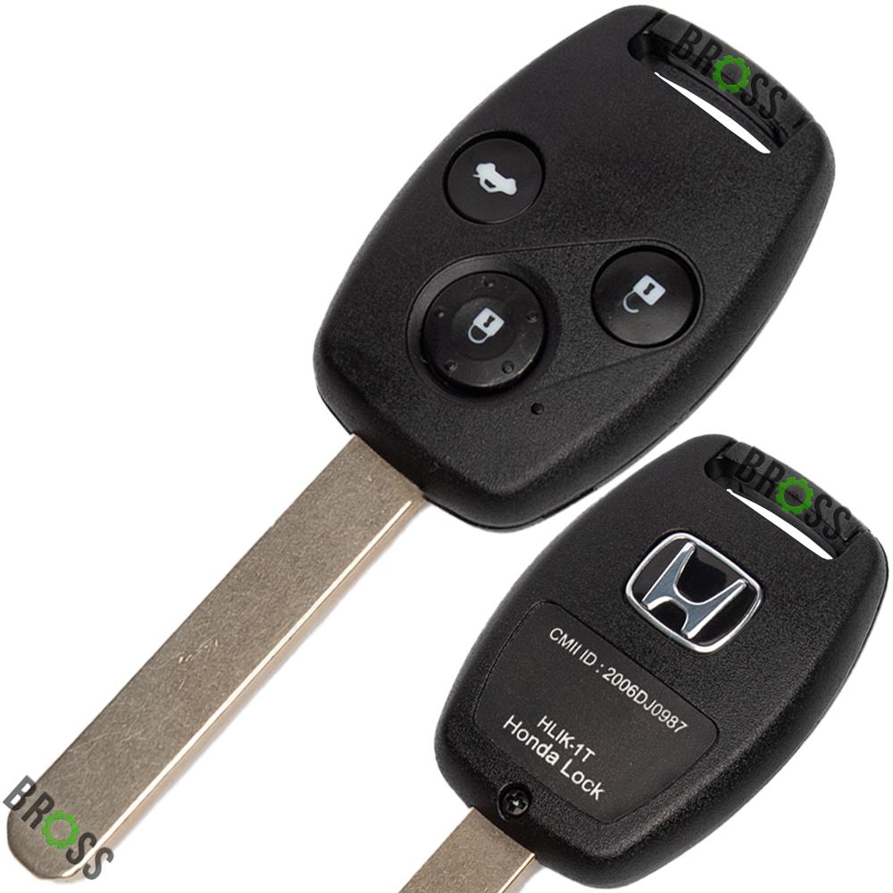 Корпус ключа на 3 кнопки Honda Accord 7, Civic, CR-V, Pilot, Odyssey (с кнопками)