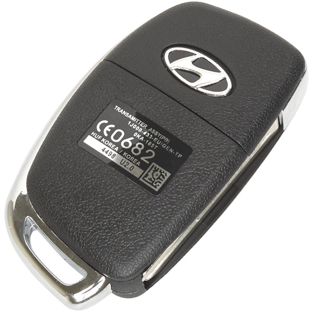 Выкидной корпус ключа на 3 кнопки Hyundai Elantra , Veloster , Sonata , Grandeur , Tucson , Cerato , Genesis , Accent , i20 , i30 , ix35 , i40 , Equus , Santa Fe , Kia Sorento , KIA Cerato