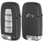 Корпус ключа на 4 кнопки Hyundai Elantra, Tucson, IX45, I30, IX35, Sonata, KIA Soul, K2, K5, Sportage, Forte, Rio, Sorento