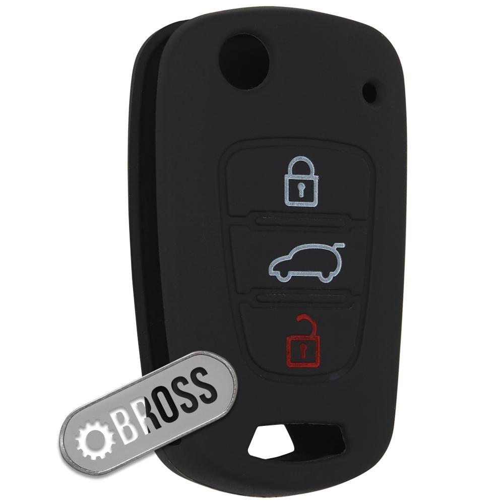 Чехол ключа на 3 кнопки KIA K2 , K5 , Rio , Picanto , Ceed , Cerato , Sportage , Hyundai I20 , I30 , IX35 , I35 , Elantra