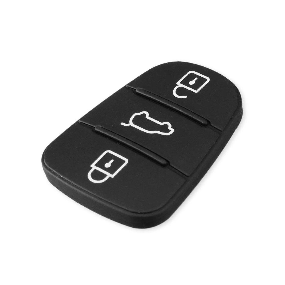 Резиновые кнопки ключа Kia K2 , K5 , Rio , Picanto , Ceed , Cerato , Sportage , Hyundai I20 , I30 , IX35 , I35 , Elantra ( резиновые кнопки на корпус ключа Киа , Хюндай )