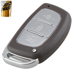 Корпус ключа Hyundai Sorento, Elantra, Veloster, Sonata, Grandeur, Tucson, Cerato, Genesis, Cerato, Accent, i20, i30, ix35, i40, Equus, Santa Fe на 3 кнопки ( левое лезвие HY15 ) 