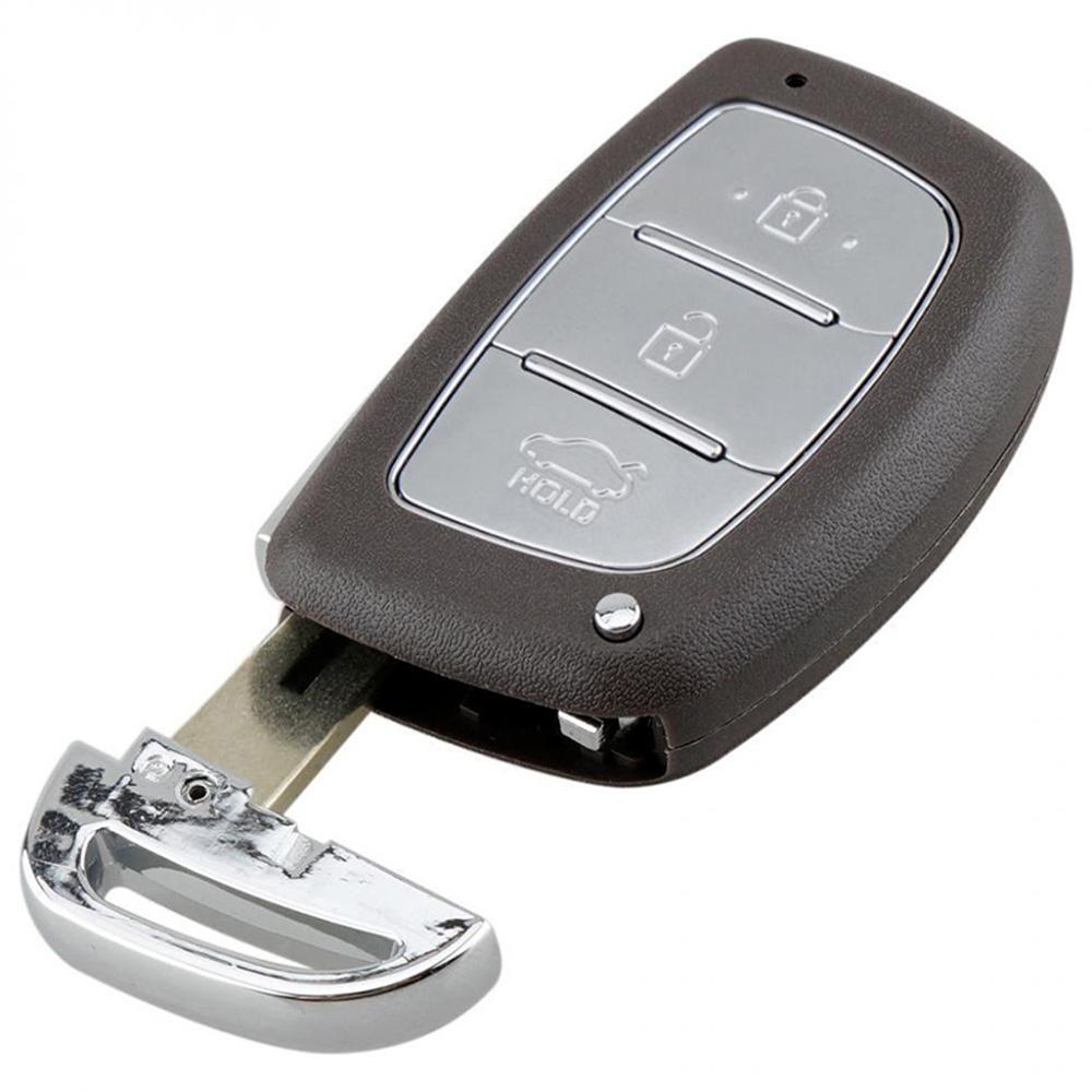 Корпус ключа Hyundai Sorento, Elantra, Veloster, Sonata, Grandeur, Tucson, Cerato, Genesis, Cerato, Accent, i20, i30, ix35, i40, Equus, Santa Fe на 3 кнопки ( левое лезвие HY15 ) 