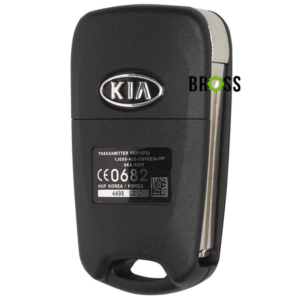 Викидний корпус ключа на 3 кнопки KIA K2 , K5 , Rio , Picanto , Ceed , Cerato , Sportage , Hyundai I20 , I30 , IX35 , I35 , Elantra ( середнє лезо TOY40 )